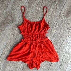 Orange Romper